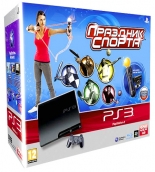 PlayStation 3 Slim (320 Gb) + Праздник Спорта + PS Move Starter Pack